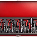 Metric Helicoil Thread Repair Kit: 131-Piece Heli Coil HSS Drills Inserts Taps & Tools M5 M6 M8 M10 M12 Automotive Engine Spark Plug Cylinder Insertion Rethreading Tools Universal Rethread Restorer