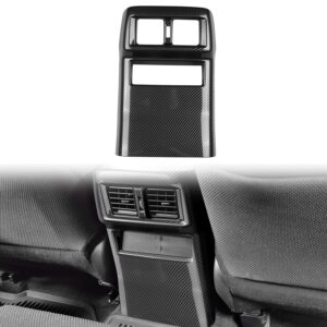 Treesiche Rear Air Vent Outlet Panel Anti Kick Cover Compatible with 4Runner 2025 Interior Rear Row Air Conditioning Vent Cover(Carbon Fiber)