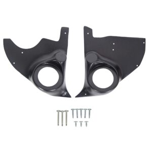 Kojem Speaker Kick Panels Compatible with 1973-1987 Chevrolet and GMC Pickup Trucks Jimmy Blazer Suburban and Crew Cabs 1 Pair Black