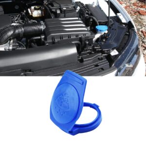 Rebvugr Windshield Wiper Washer Fluid Reservoir Tank Bottle Cap Cover, 3Q0955455 Washer Fluid Cap, Essential Car Accessories Windshield Washer Reservoir Cap Fit for Porsche Cayenne 2003-2018 (1PCS)