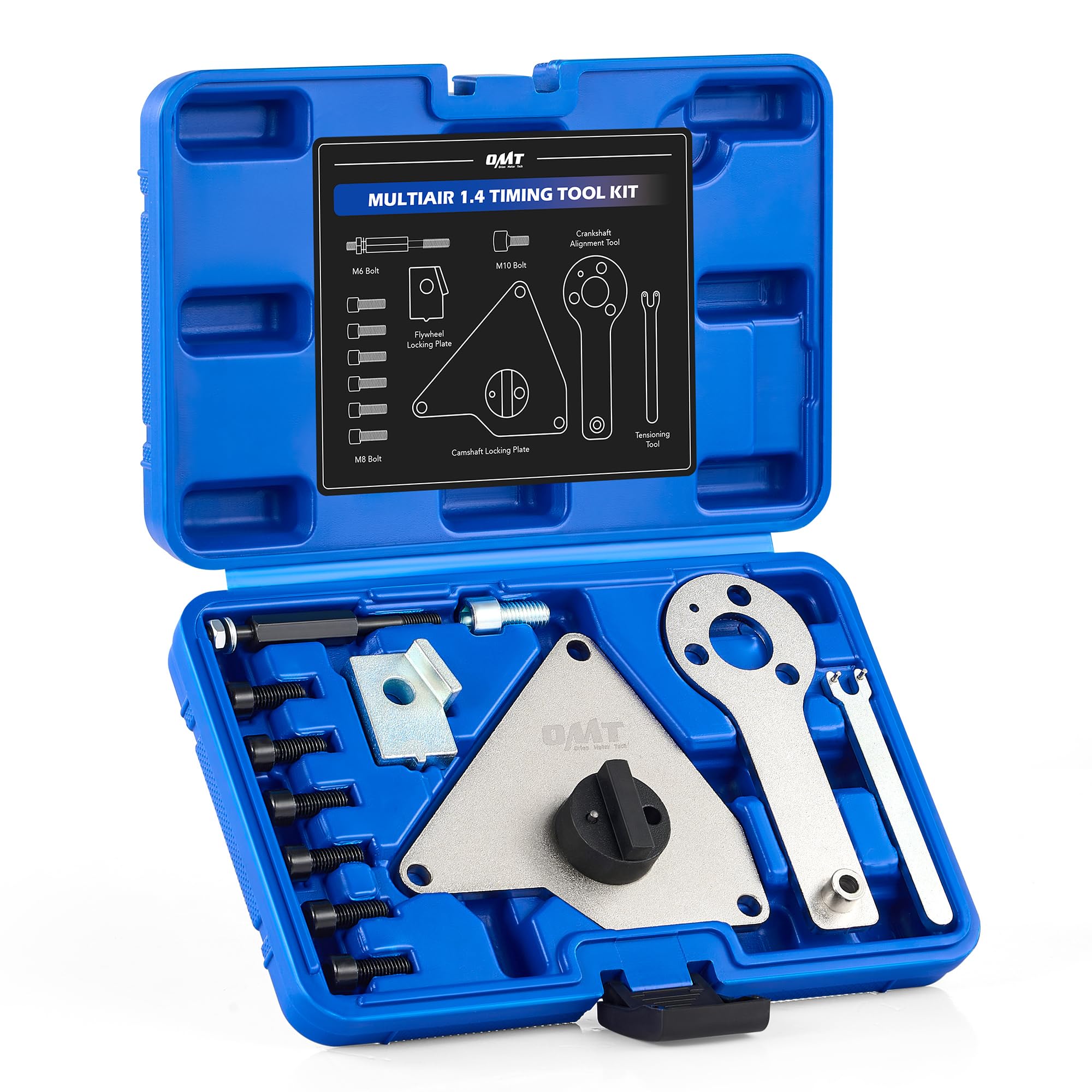 Orion Motor Tech MultiAir 1.4 Timing Tool Kit, Engine Timing Tool Kit for Fiat Alfa Romeo Punto Dodge Lancia More, 12 pc Engine Timing Belt Tool Set with Camshaft Alignment Crankshaft Locking Tools