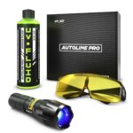 AutoLine Pro UV KIT for Smoke Machine Leak Detection with Brightest & High Smoke Density UV Fluid, UV Premium Adjustable Goggle, and 395nm WAVELENGTH Ultraviolet UV Flashlight for EVAP Vacuum leaks
