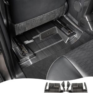 Seat Kick Panels for 2024-2025 2026 Toyota Land Cruiser 250, 1958 Prado LC250 Console Side Wrap Protection Modified Interior Seat Vent Cover Accessories (Second Row (Black Titanium Brushed Finish))
