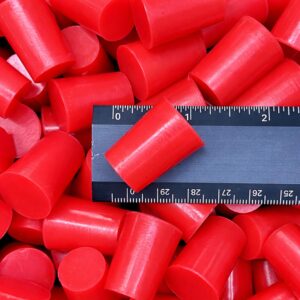 High Temp Masking Supply .625" x .781" (5/8 x 3/4) Silicone Rubber Plugs - Tapered Stoppers for Powder Coating, Painting, Automotive, Crafts, DIY - Non-Toxic, Flexible, Reusable STP2 (25 Pack)