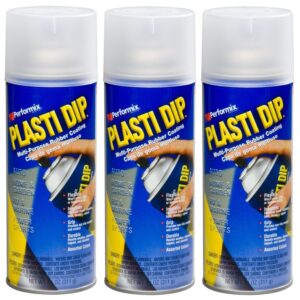 3-PACK Performix PLASTI DIP CLEAR 11OZ Spray CAN Rubber Handle Coating …