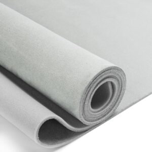 Suede Auto Headliner Fabric 54" L × 60" W with Foam Backing, Black Automotive Interior Auto Roof Replacement Material for Car, SUV, Boat, Pickup, Truck, RV, Home Repair (Gray, 54" L × 60" W)