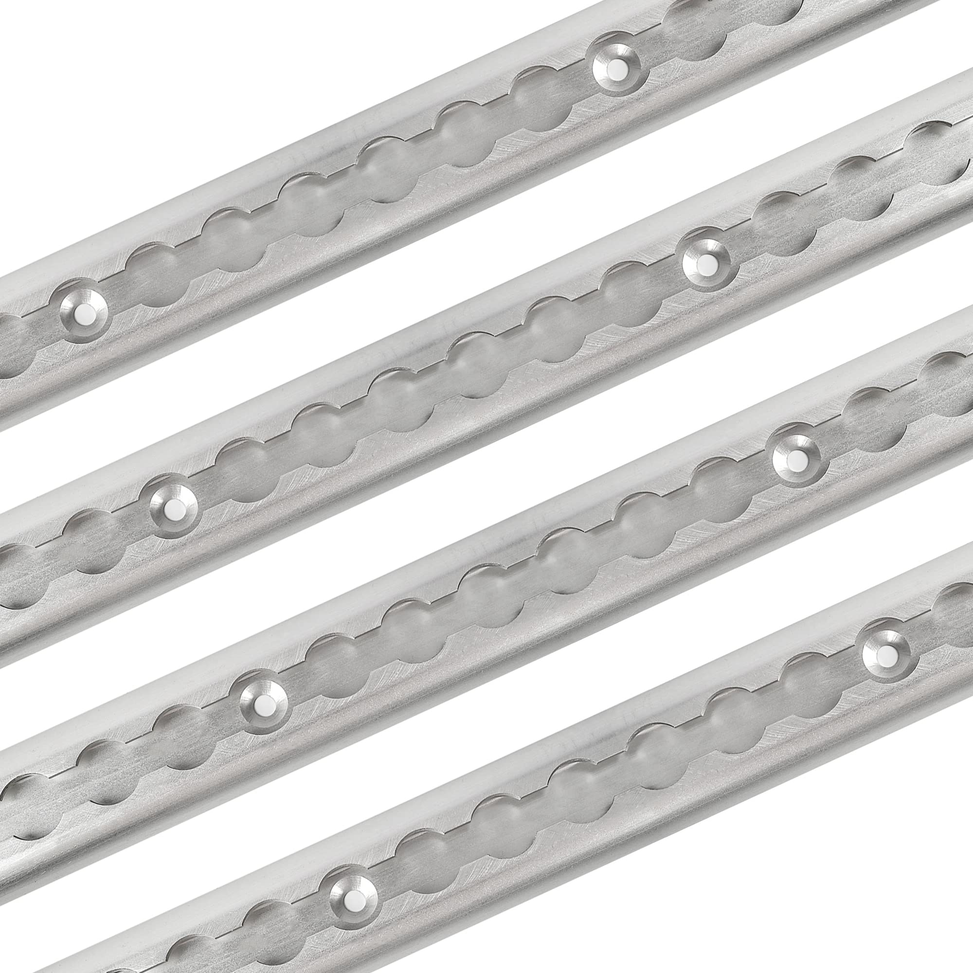 lukar 4 Pack Heavy Duty Aluminum L Track, 48 Inch L Track Rail, 4ft Airline L Track Tie Down Rail, Truck Bed Side Rail for Trucks, Vans, Pickup, Enclosed Trailer