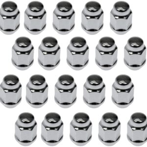 Dorman 711-265 Wheel Nut Chrome Acorn Bulge Seat 1/2-20 Compatible with Select Models, 20 Pack
