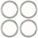 IWC Set of 4 Polished Stainless Steel 14" 1.75 inch Beauty Trim Rings 1514S