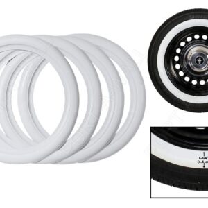 15" White Wall Portawall Rubber Ring Insert Trim 4Pc.Beetle 356