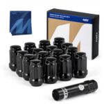 Orion Motor Tech M10x1.25 Lug Nuts, ATV Lug Nuts Compatible with Honda Kawasaki Suzuki Yamaha Can-Am Bombardier Arctic Cat, 10mmx1.25 Wheel Lug Nut Set, Set of 16