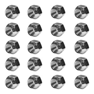 BCP Fasteners (20 Qty) 7/16-20 Acorn Lug Nuts | Zinc-Plated, Open End | 3/4" Hex (BCP1075)