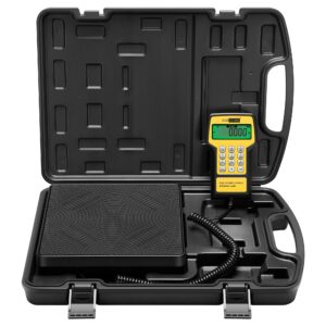 VIVOHOME Upgraded 220LB High Precision Programmable Electronic Digital Refrigerant Charging Weight Freon Scale with Case, 4 Measurement Unit Options for HVAC A/C