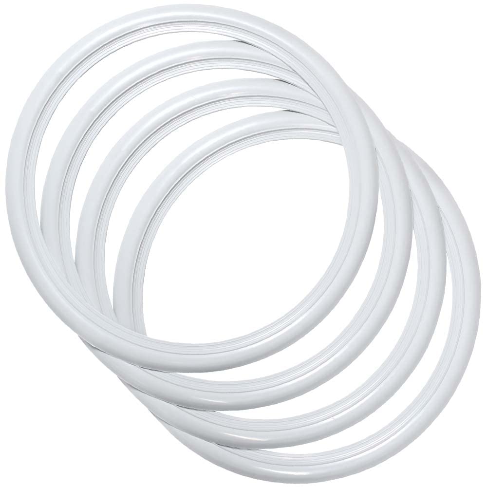 PORTAWALL Motorcycle tire 17 INCH White wall Tire insert rims side wall SET OF 4. 17 Rims Sidewall Rubber Ring Set/Universal Motorcyles Exterior Accessories(17in Slim profile 1-3/16'' (30mm) sidewall)