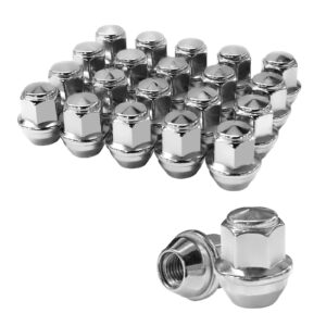 TAGMORE M12X1.5 Lug Nuts - 20pcs OEM Wheel Lug Nuts Compatible with 2009-18 Focus/2012-18 Fusion/2013-2020 Escape/2018+ EcoSport/2011-19 Fiesta, Chrome Acorn Wheel Nuts
