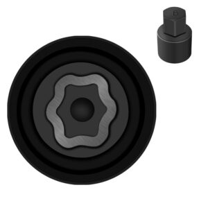 JEUCLEL B-Wheel Locking Nut Key Compatible with Toyota Models, Lexus, Tacoma, Wheel Lock Nut Socket Adapter, Anti-Theft Lug Removal Tool, Socket Remover Hand Repair Tool