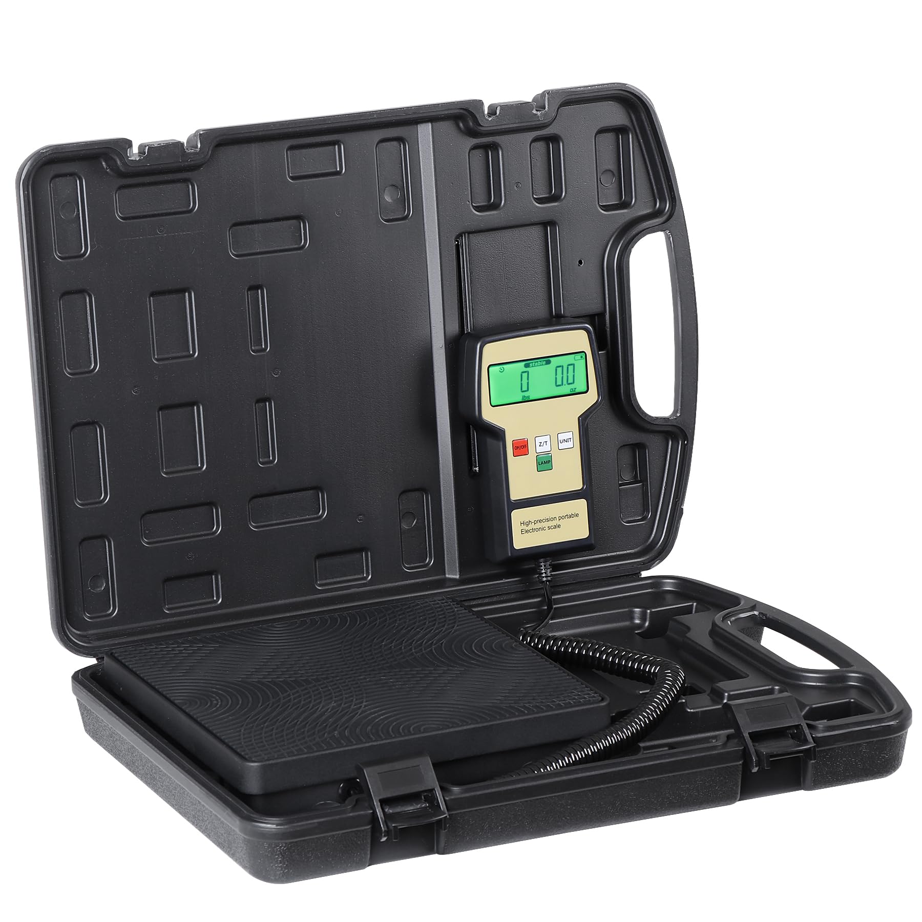 Nouva 220 LBS Electronic Digital Refrigerant Charging Weight Scale- High Precision Freon Recovery Tool with Carrying Case for HVAC A/C