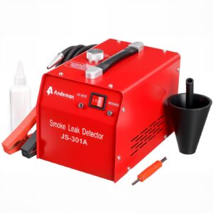 Andeman Automotive Smoke Machine Leak Detector for EVAP, Vacuum, Fuel and More Leak Testing, 12V DC Exhaust Leak Detector Built-in air Pump Evap Leak Detector - Professional Diagnostic Tool for Car