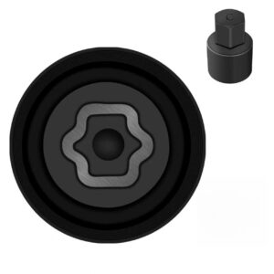 JEUCLEL C-Wheel Locking Nut Key Compatible with Toyota Models, Lexus, Tacoma, Wheel Lock Nut Socket Adapter, Anti-Theft Lug Removal Tool, Socket Remover Repair Tool