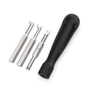 Universal Locking Cap Tool, Multi-Key Refrigerant Locking Cap Key for HVAC, AC Refrigerant Locking Caps, Removal Tool and Installation Key, for 410A and R22 Refrigerant Safety Caps