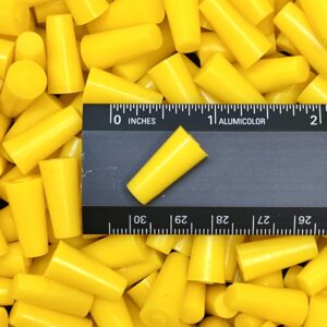 High Temp Masking Supply .250" x .375" (1/4 x 3/8) Silicone Rubber Plugs - Tapered Stoppers for Powder Coating, Painting, Automotive, Crafts, DIY - Non-Toxic, Flexible, Reusable STP104 (250 Pack)