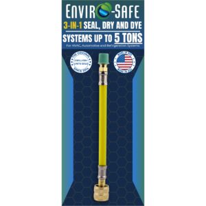 ENVIRO-SAFE AC Stop Leak 3-in-1 for R410a and R22 | Refrigerant Leak Sealer, Moisture Remover, UV Dye | Direct Inject | Central AC, Heat Pump and Mini-Split | 1.5 to 5 Ton ProSeal XL4